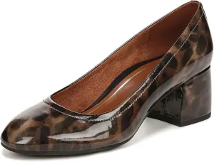 Vionic Women's Pump Heel Sandal Carmel Shoes with Arch Support