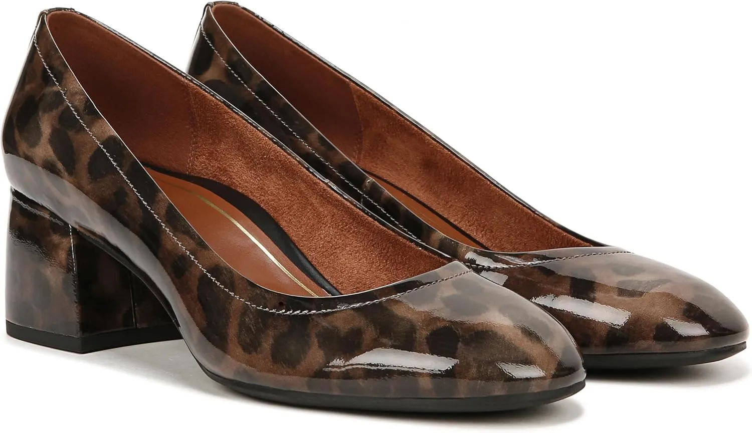 Vionic Women's Pump Heel Sandal Carmel Shoes with Arch Support