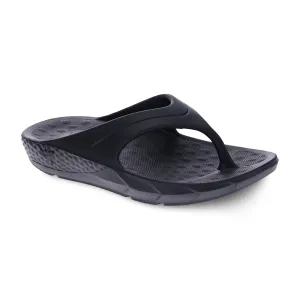Vitality EVA Black Toe Post Sandal - Vitasole