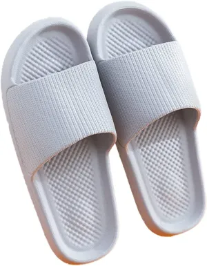 WALLDOR Reflexology Acupoint Foot Shoes,Reflexology Shoes Slippers,Summer Non-Slip Sandals, Bathroom Home Slippers,Ash,42-43