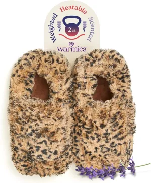 warmies Microwaveable House Slippers for Women - Plush, Soft & Fuzzy Indoor Slippers with Backs & Non-Slip Memory Foam Soles - Cozy Warm Ladies Slipper