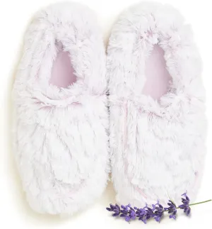 warmies Microwaveable House Slippers for Women - Plush, Soft & Fuzzy Indoor Slippers with Backs & Non-Slip Memory Foam Soles - Cozy Warm Ladies Slipper