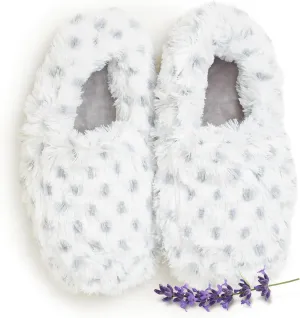warmies Microwaveable House Slippers for Women - Plush, Soft & Fuzzy Indoor Slippers with Backs & Non-Slip Memory Foam Soles - Cozy Warm Ladies Slipper