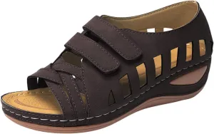 Wedge Sandals for Women 2024 Strap Sandals Summer Fashion Flops Women's Wedges Flip Buckle Shoes Sandals Shoes For Women