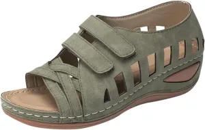 Wedge Sandals for Women 2024 Strap Sandals Summer Fashion Flops Women's Wedges Flip Buckle Shoes Sandals Shoes For Women