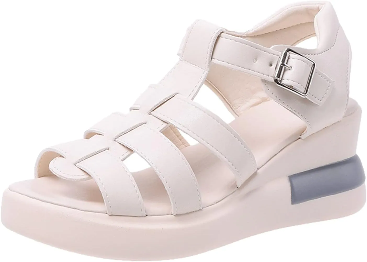 Wedge Sandals for Women 2024 Women’s Summer Platform Wedge Heel Sandals Comfortable Leather Sandals Toe Wedges