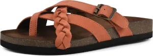 WHITE MOUNTAIN Women's Harrington Braided Signature Comfort-Molded Footbed Sandal