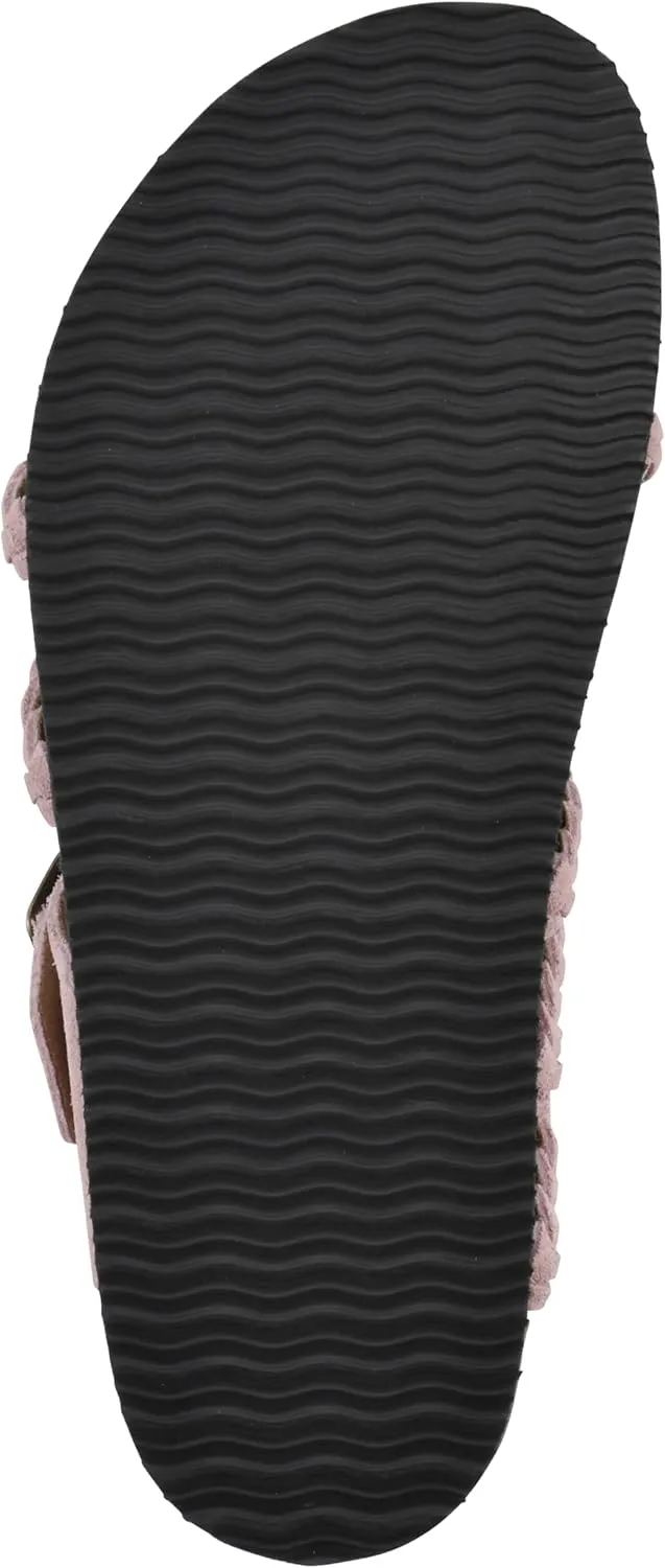 WHITE MOUNTAIN Women's Hayleigh Braided Signature Comfort-Molded Footbed Sandal
