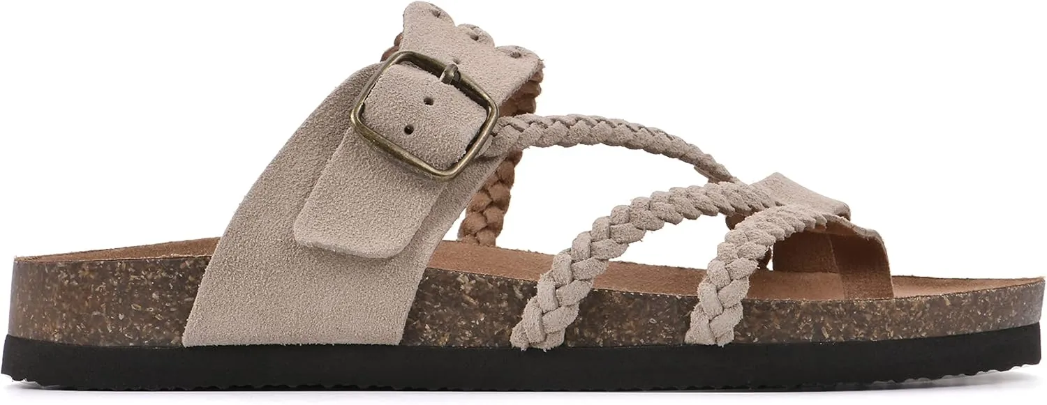 WHITE MOUNTAIN Women's Hayleigh Braided Signature Comfort-Molded Footbed Sandal
