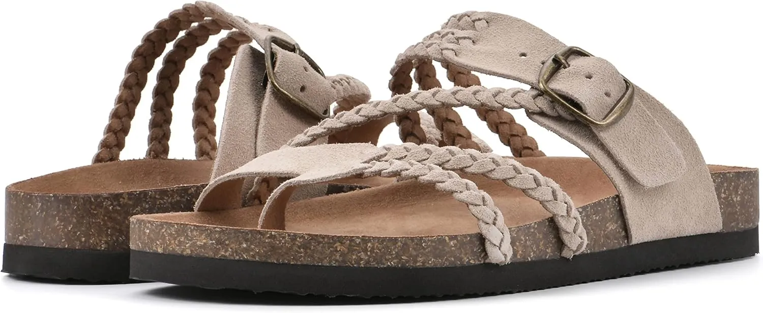 WHITE MOUNTAIN Women's Hayleigh Braided Signature Comfort-Molded Footbed Sandal