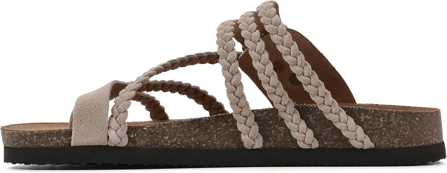 WHITE MOUNTAIN Women's Hayleigh Braided Signature Comfort-Molded Footbed Sandal