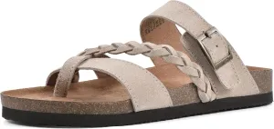 WHITE MOUNTAIN Women's Hazy Braided Signature Comfort-Molded Footbed Sandal