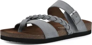 WHITE MOUNTAIN Women's Hazy Braided Signature Comfort-Molded Footbed Sandal
