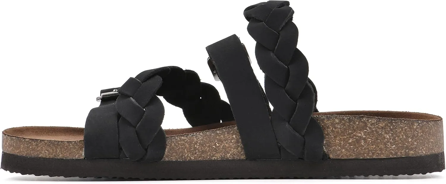 WHITE MOUNTAIN Women's Holland Signature Comfort Molded Braided Footbed Sandal