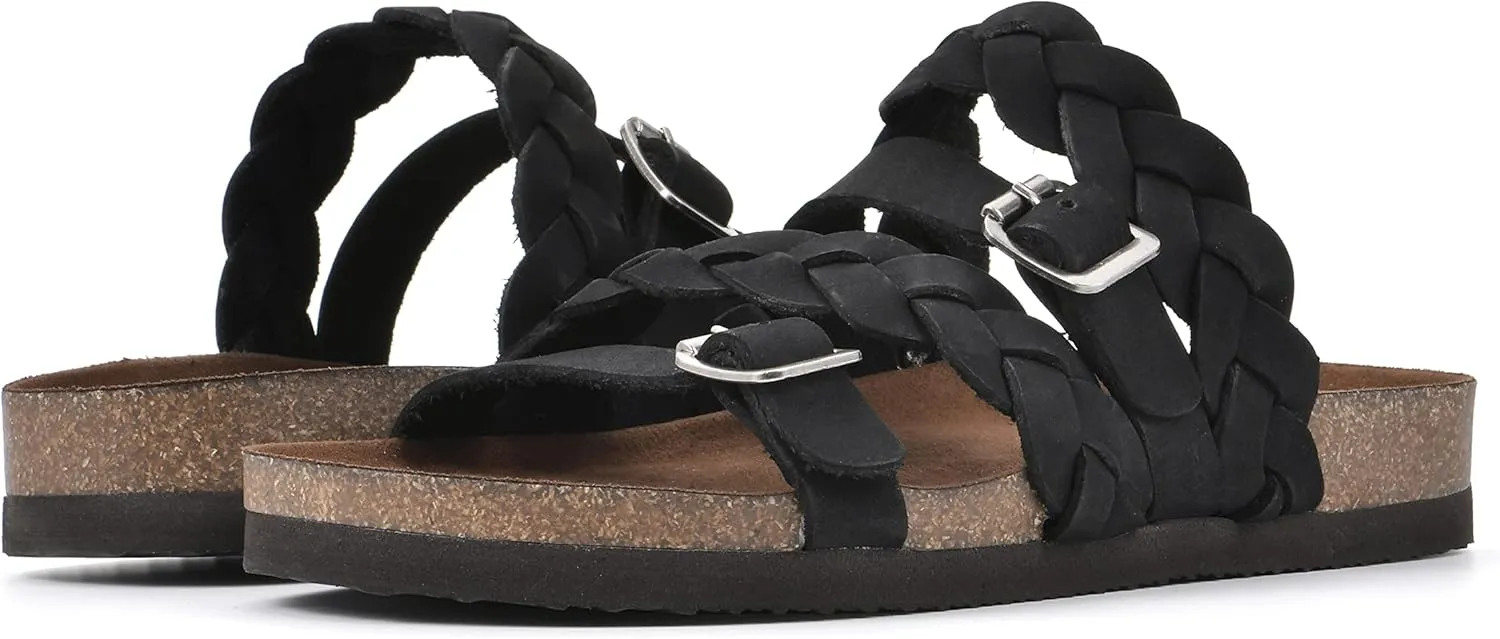 WHITE MOUNTAIN Women's Holland Signature Comfort Molded Braided Footbed Sandal