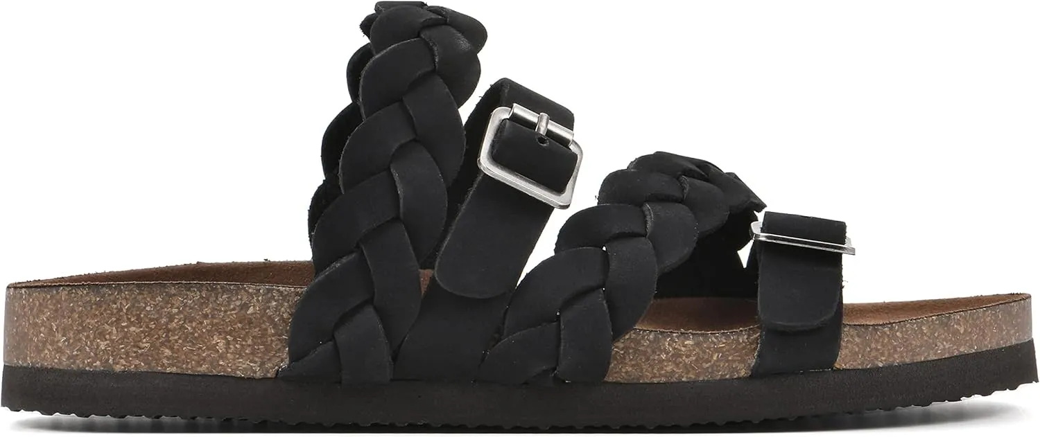 WHITE MOUNTAIN Women's Holland Signature Comfort Molded Braided Footbed Sandal