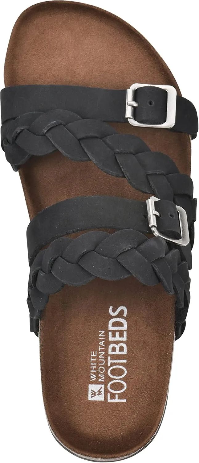 WHITE MOUNTAIN Women's Holland Signature Comfort Molded Braided Footbed Sandal
