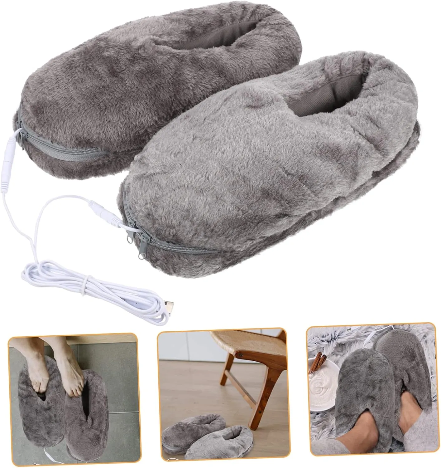 Winter Necessity Electric Warm Shoes Heating Foot Shoes Foot Warmer Slippers
