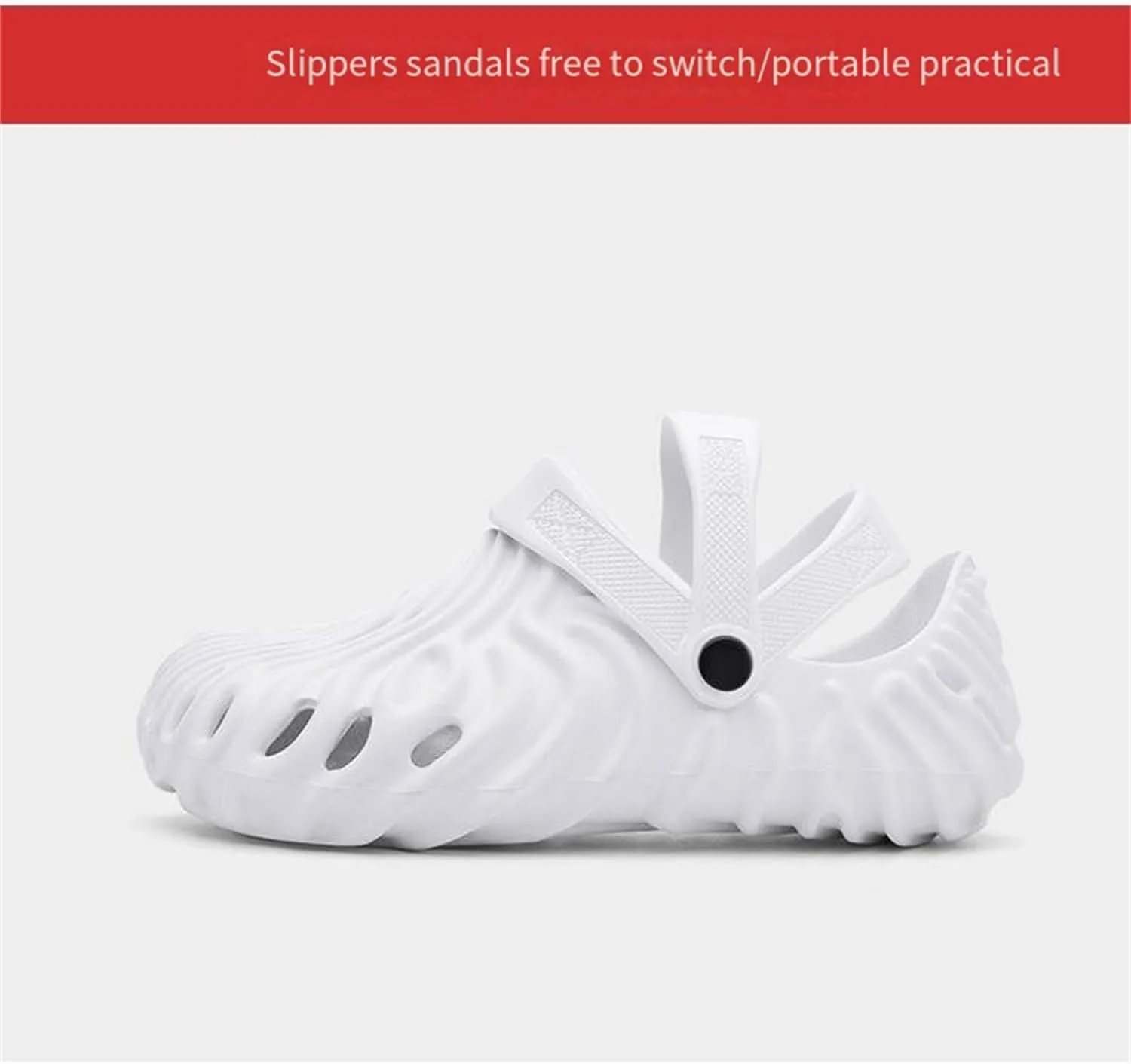 Women Men Casual Clogs Fashionable Non Slip EVA Sandals Couples Beach Shoes Comfortable Slip On Footwear