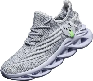 Women Running Shoes Slip On Sneakers Breathable Non-Slip Cushioned Sports Shoes for All-Day Comfort Walking Fitness Jogging with Lightweight EVA Elastic Sole