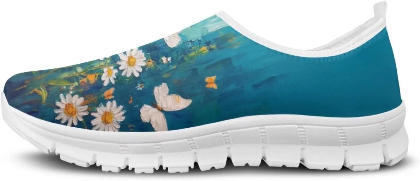 Women Slip On Tennis Shoes Casual Sneakers Womens Non Slip Work Shoes