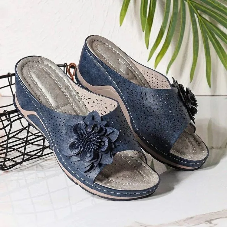 Women Soft Bottom Massage Orthopedic Wedge Slide Sandals