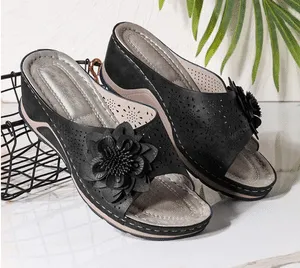 Women Soft Bottom Massage Orthopedic Wedge Slide Sandals