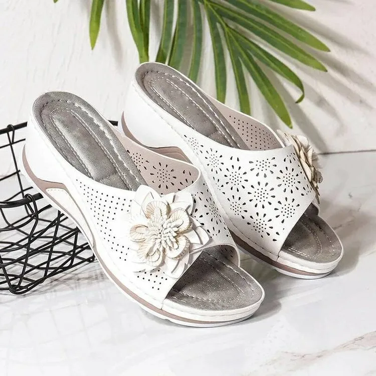 Women Soft Bottom Massage Orthopedic Wedge Slide Sandals