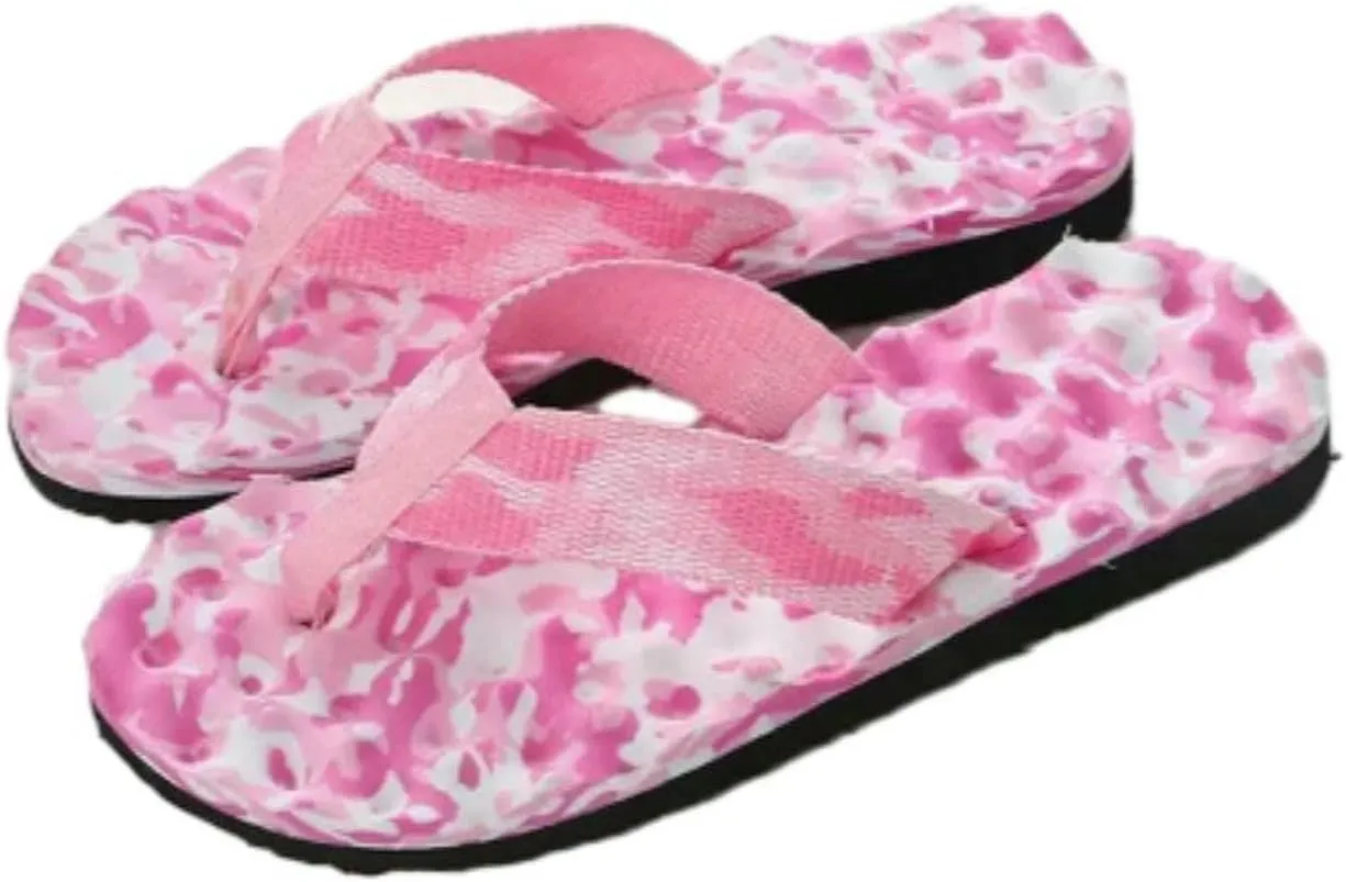 Women Summer Flip Flops Indoor Home Camouflage Comfort Massage Slipper Bathroom Beach Sandals