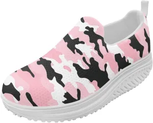 Women Walking Shoes Breathable Cushioned Workout Athletic Sneakers Lightweight Casual House Shoe Size 6-11 White Sole