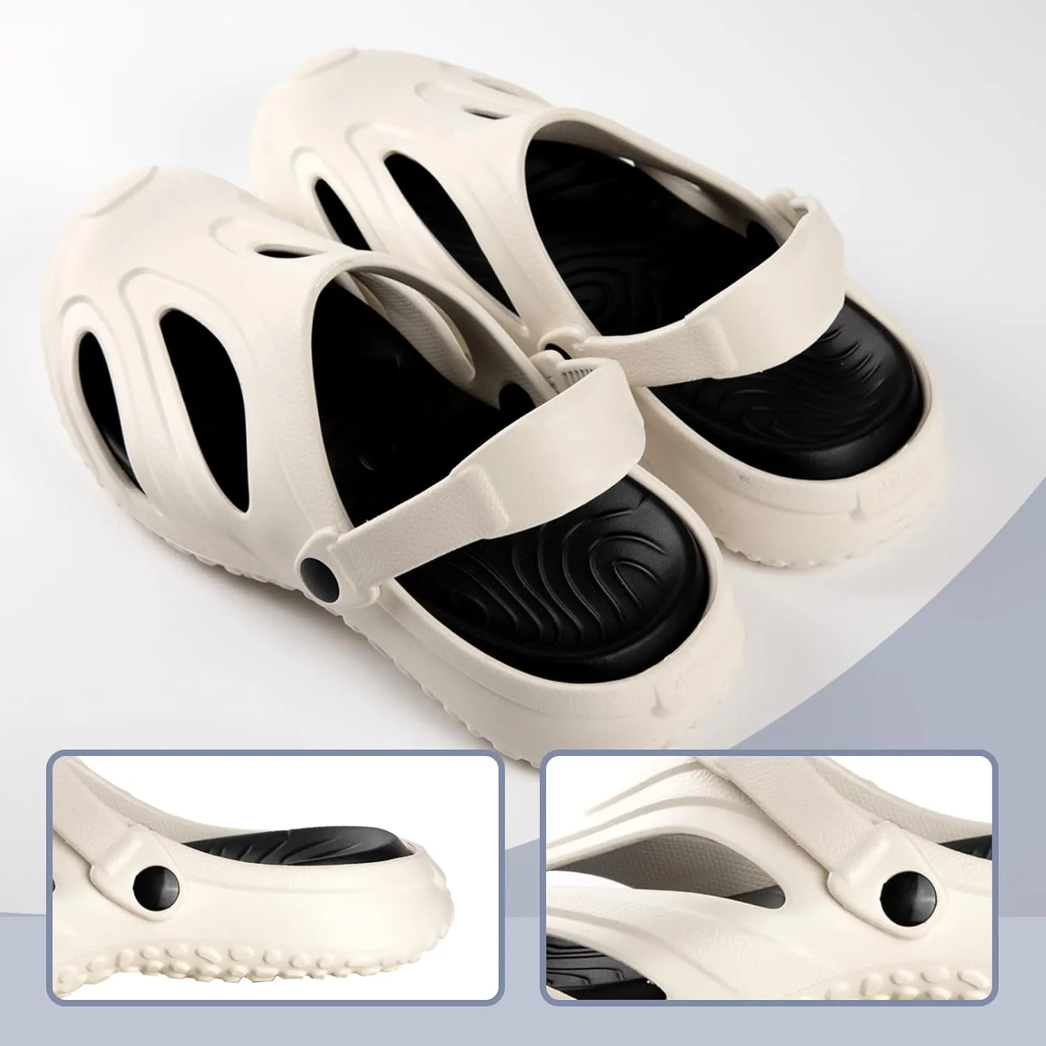 Women's & Men's Clogs Sandals Arch Support Clogs Slip-on Garden Shoes Cushion Plantar Fasciitis Sandals Non-Slip Beach Slippers for Outdoor & Indoor Activities