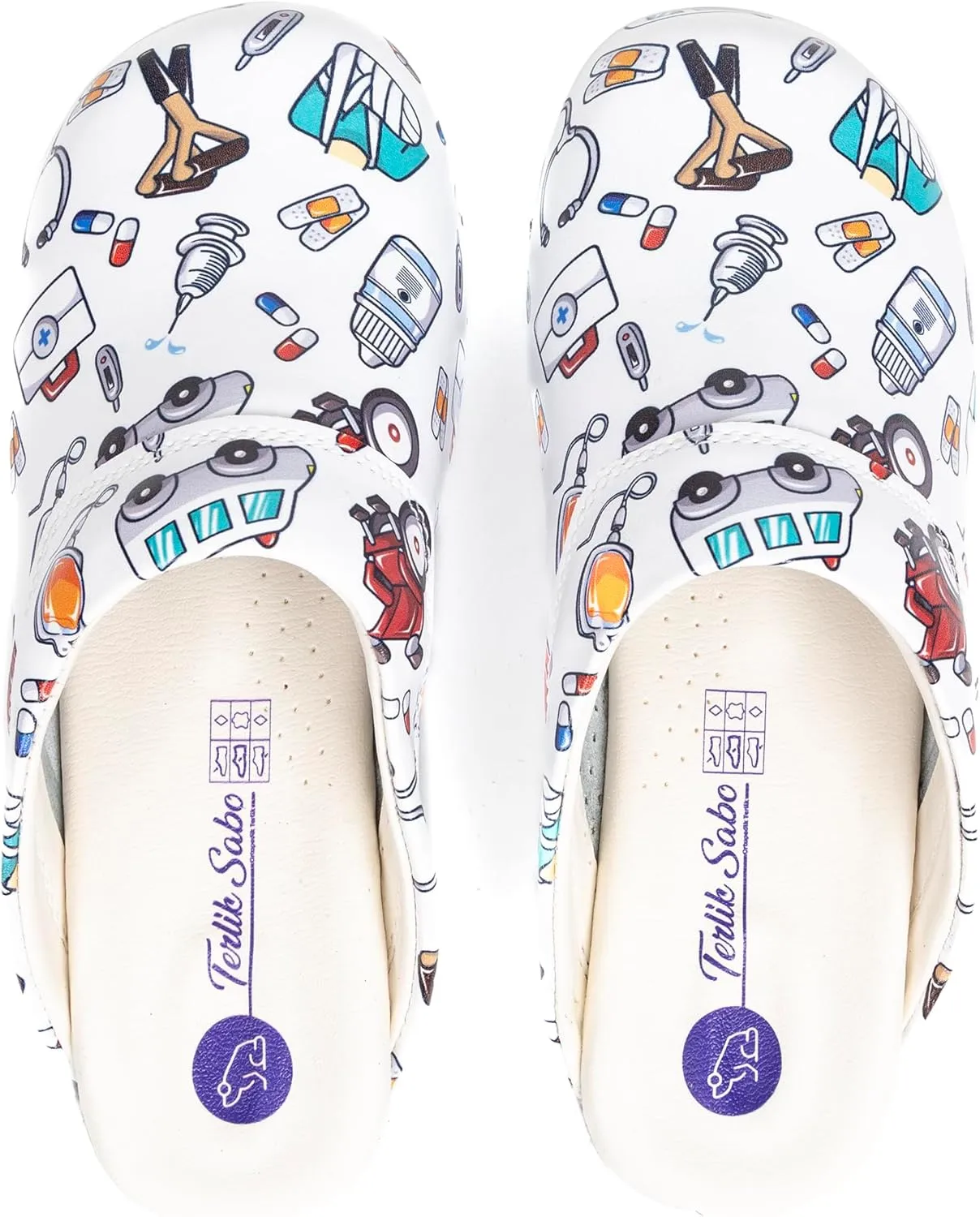 Womens Clogs with Arch Support, Pure Leather, Slip-On Clogs for Women, Perfect for Daily Indoor and Outdoor Usage, Shock Absorption, Breathable Materials