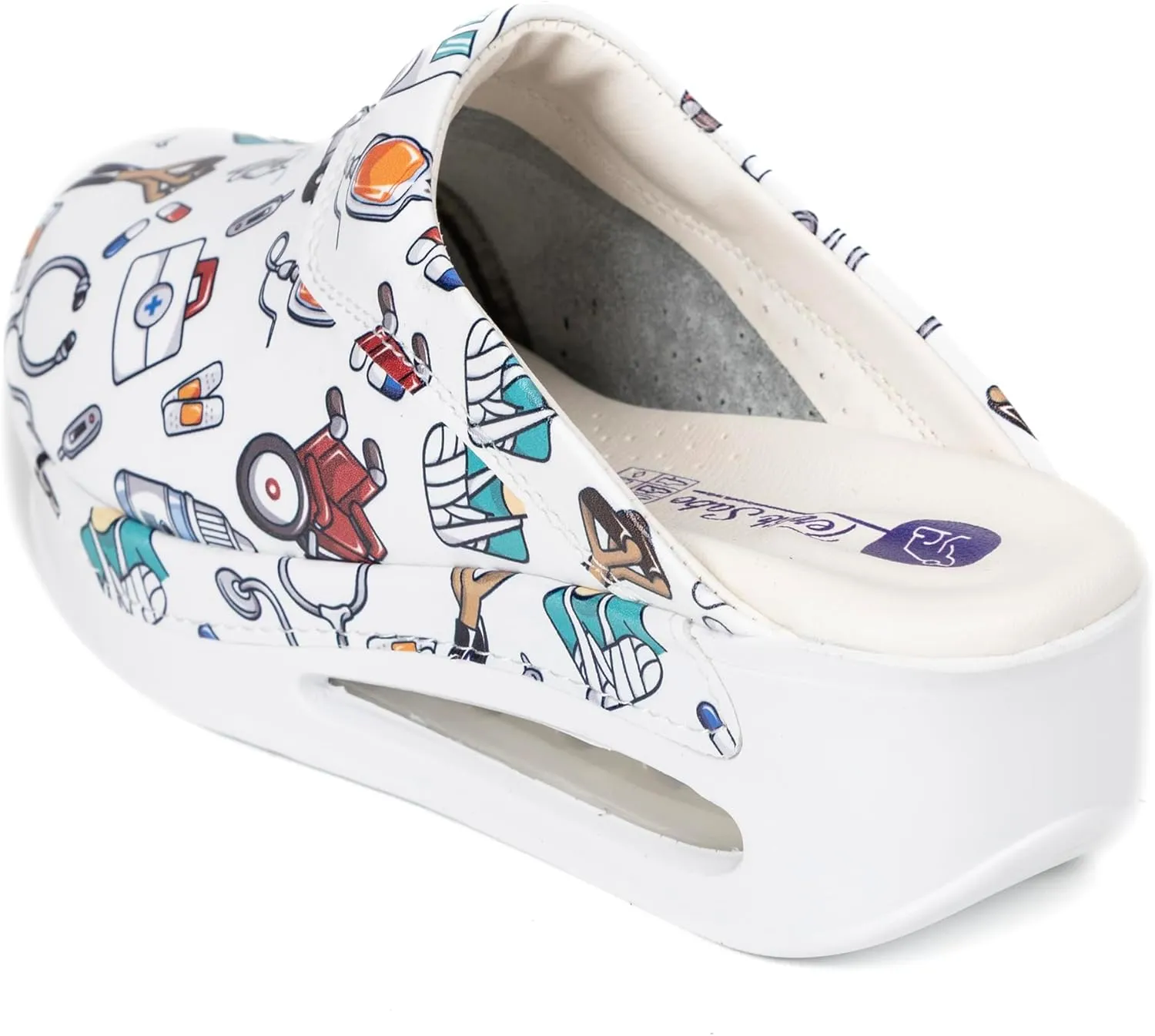 Womens Clogs with Arch Support, Pure Leather, Slip-On Clogs for Women, Perfect for Daily Indoor and Outdoor Usage, Shock Absorption, Breathable Materials