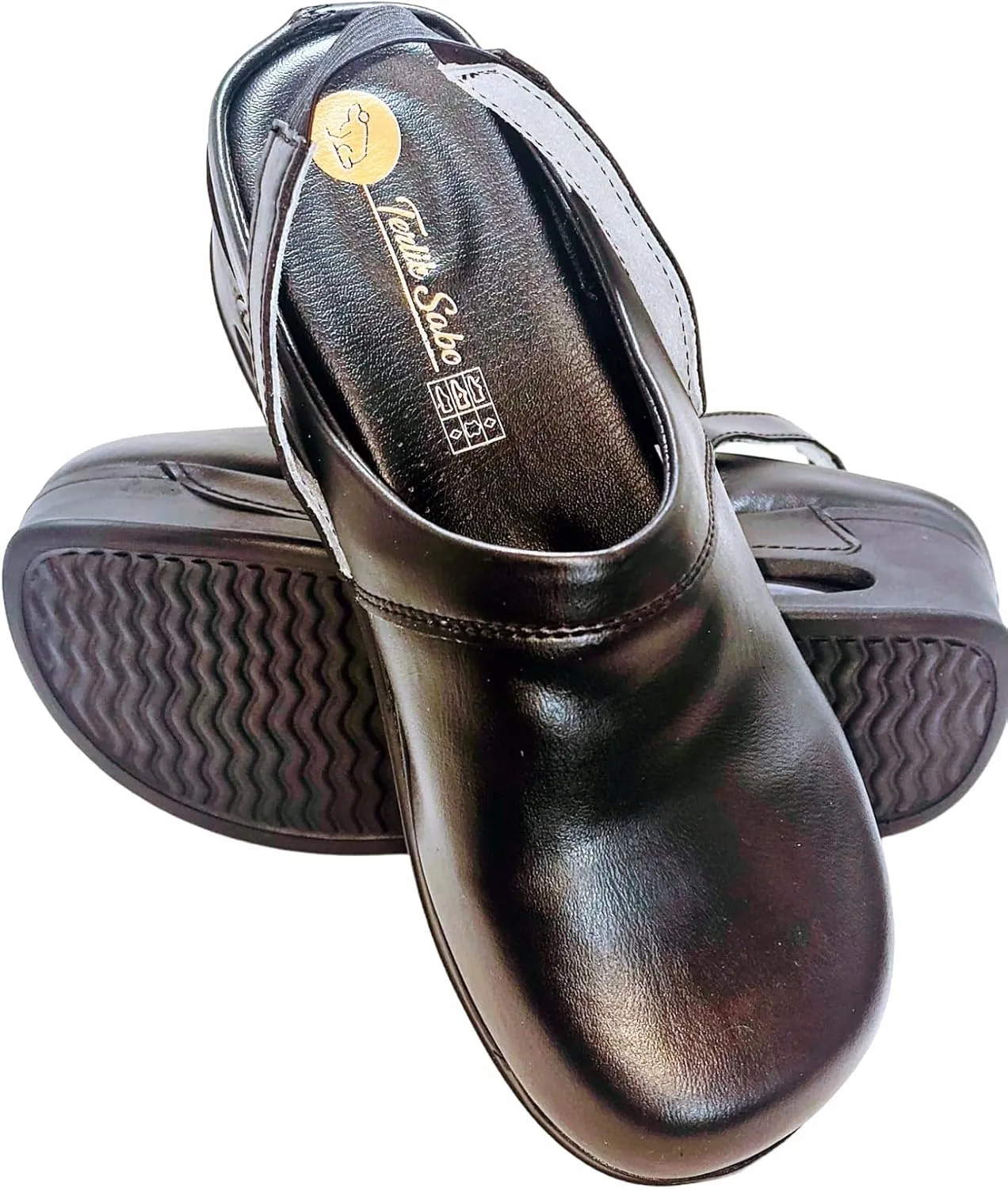 Womens Clogs with Arch Support, Pure Leather, Slip-On Clogs for Women, Perfect for Daily Indoor and Outdoor Usage, Shock Absorption, Breathable Materials