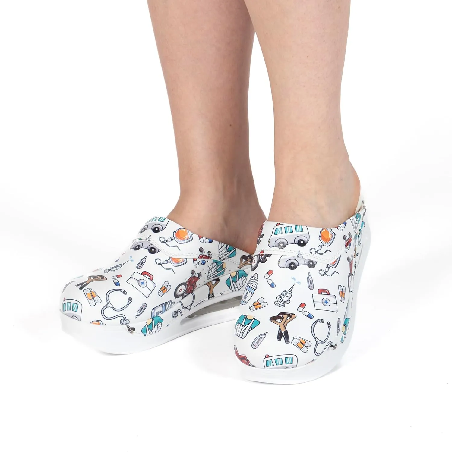 Womens Clogs with Arch Support, Pure Leather, Slip-On Clogs for Women, Perfect for Daily Indoor and Outdoor Usage, Shock Absorption, Breathable Materials