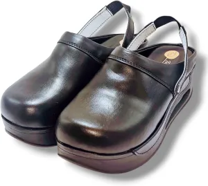 Womens Clogs with Arch Support, Pure Leather, Slip-On Clogs for Women, Perfect for Daily Indoor and Outdoor Usage, Shock Absorption, Breathable Materials
