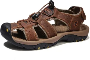 Women's Closed Toe Sport Hiking Sandals, Durable Comfort Lightweight Outdoor Athletic Adventure Sandals Wading Shoes, Men Casual Wide Width Beach Travel Barefoot Walking Sandal