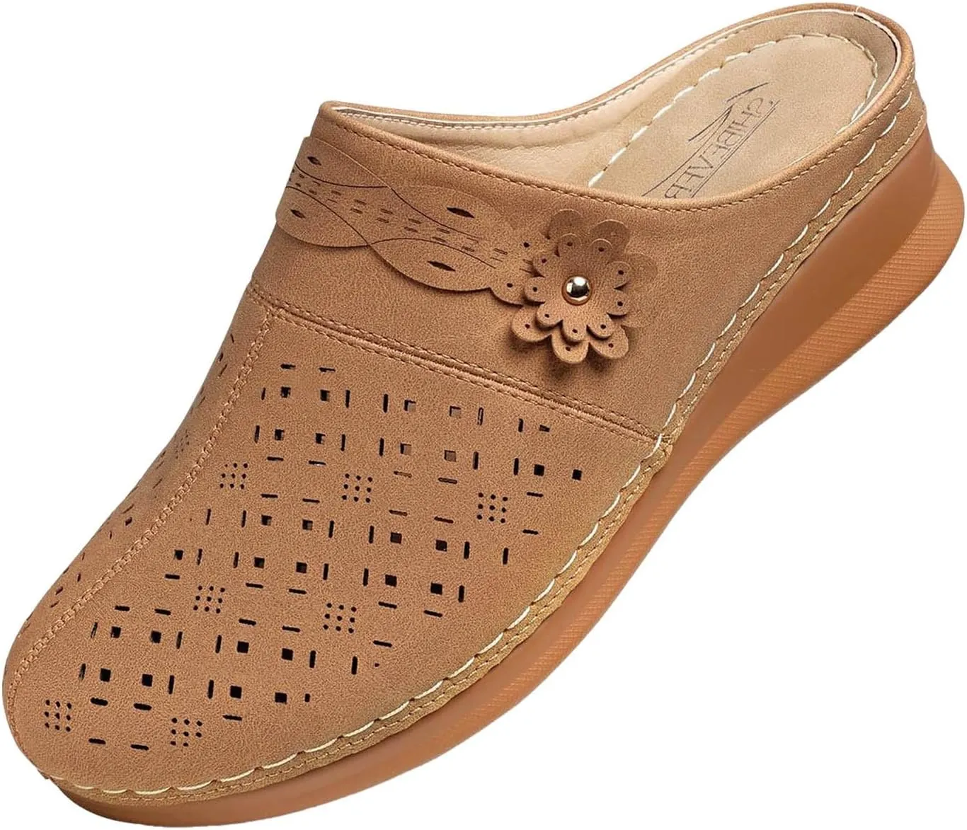 Women's Comfortable Floral Non Slip Breathable Thick Soled Large Size Mules Clogs Women's Slippers Women Jelly Sandals
