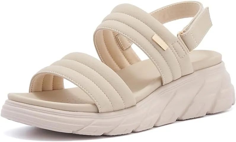 Women's Comfortable Sandals Arch support Cushioned Hiking Sandals Lightweight Open Toe Sport Walking Sandal Slingback Outdoor Beach Travel