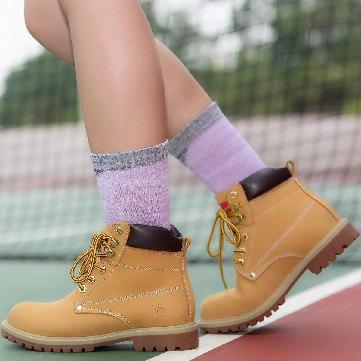 Womens Cushioned Outdoor Hiking Socks For Women, Moisture Wicking Cotton Everyday Work Casual Athletic Crew Socks