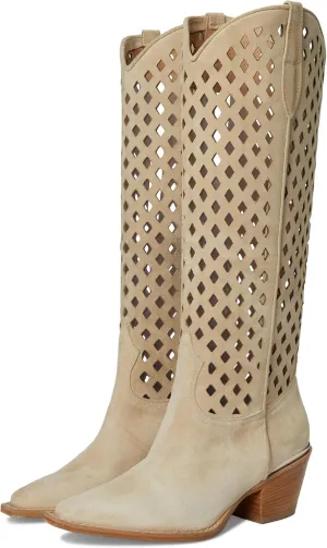Women's Diamonds are Forever Cowb Western Boot, Sand Suede, 7