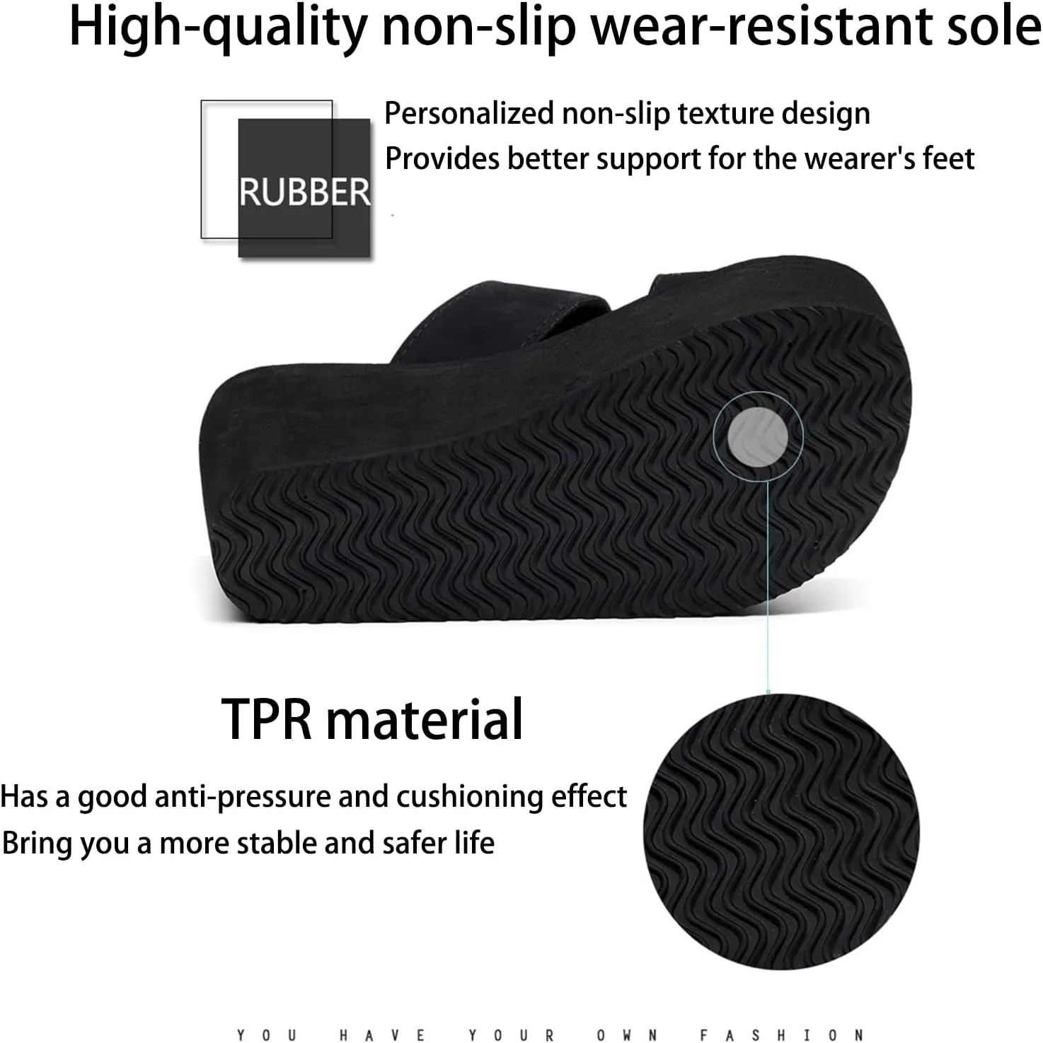 Women's Fashion Rhinestone Slip On Wedge Slipper Sandals,Platform Open Toe Casual Comfy Beach Walking Sandals Business Party Fashion Dress chunck Heel Sandals
