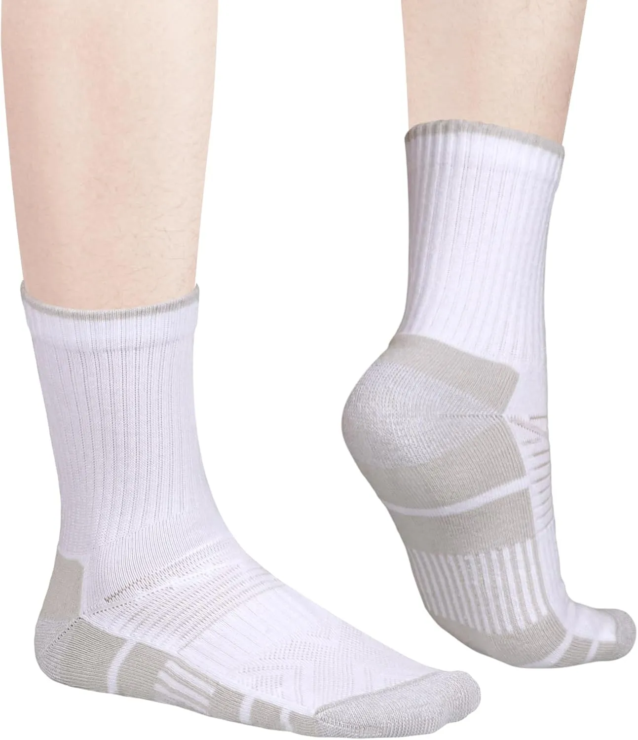 Womens Gym Tennis Casual Everyday Work Training Athletic Socks For Women, Moisture Wicking Cushioned Crew Socks
