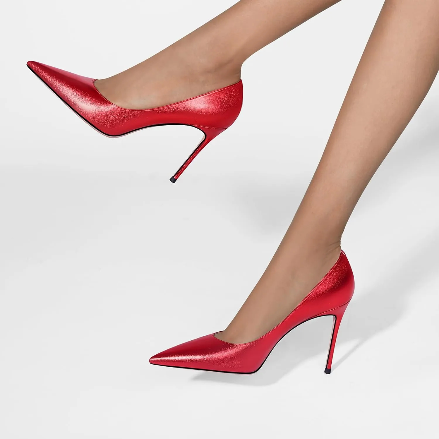 Women's High Heel Pumps Elegant Stiletto Heels with Cushioned Insole for Party and Office Comfortable Slip-On Design Ideal for Formal and Casual Occasions