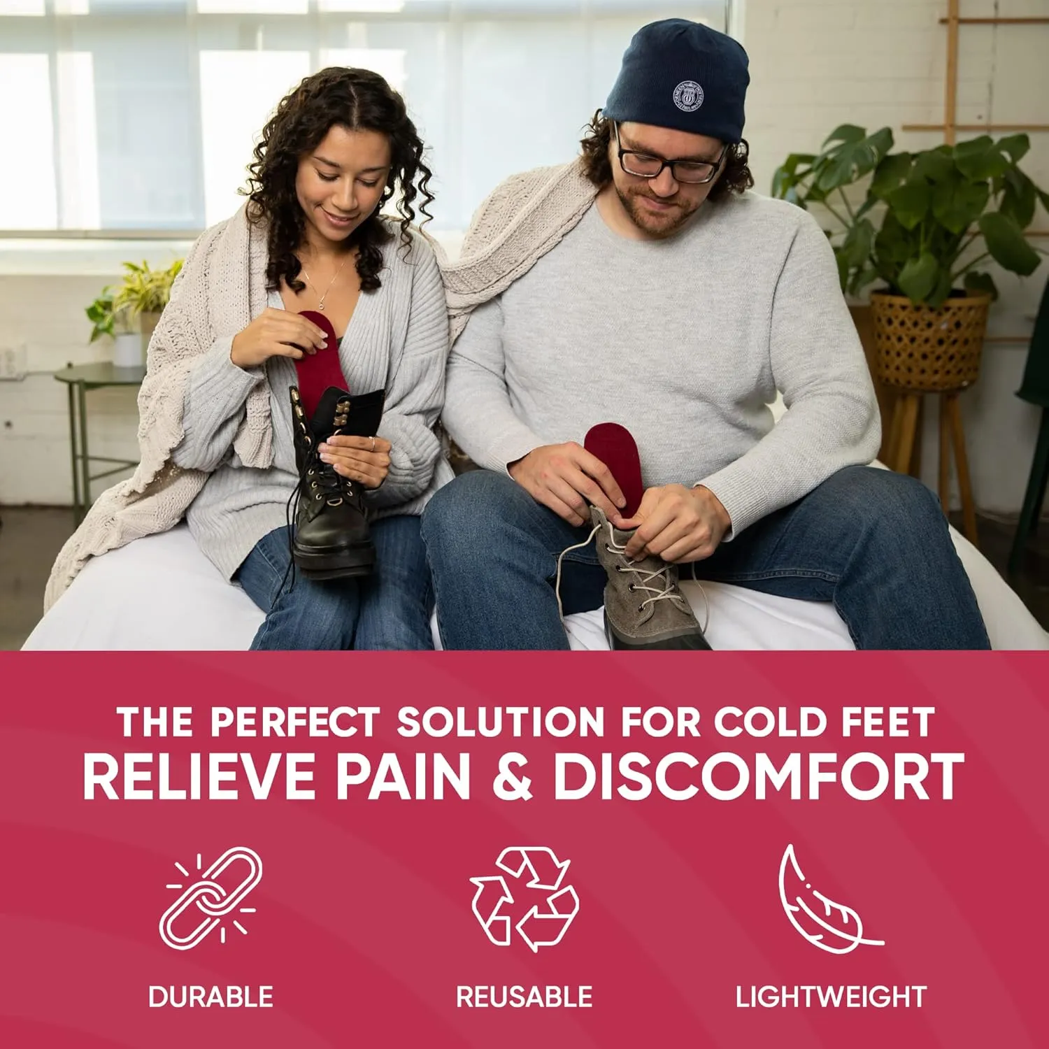 Women’s Microwaveable Odorless Heated Slipper Inserts Comfortable Feet Warmers! | The Ultimate Home Care Comfort! (Women 9.5/10)