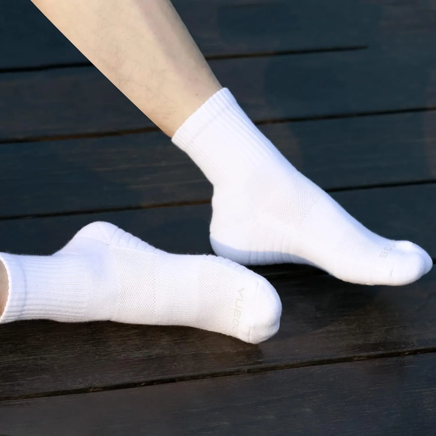 Womens Moisture Wicking Cushioned Cotton Casual Everyday Work Gym Training Athletic Crew Socks for Women, 5 Pairs