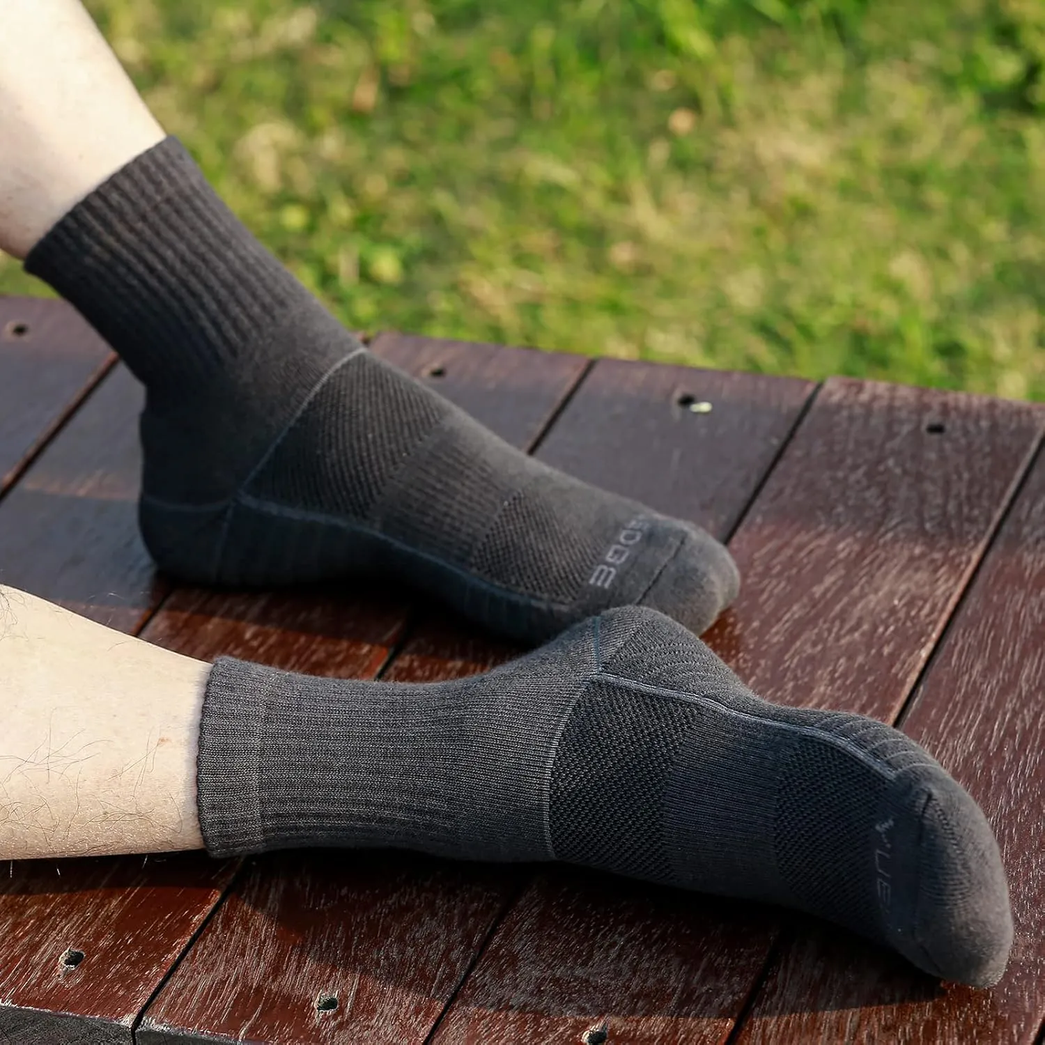 Womens Moisture Wicking Cushioned Cotton Casual Everyday Work Gym Training Athletic Crew Socks for Women, 5 Pairs