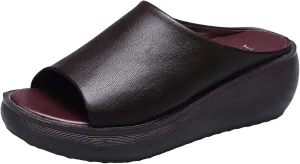 Womens Orthopedic Sandals with Arch Support Wedge Open Toe Ladies Platform Dressy Casual Comfortable Outdoor Shoes