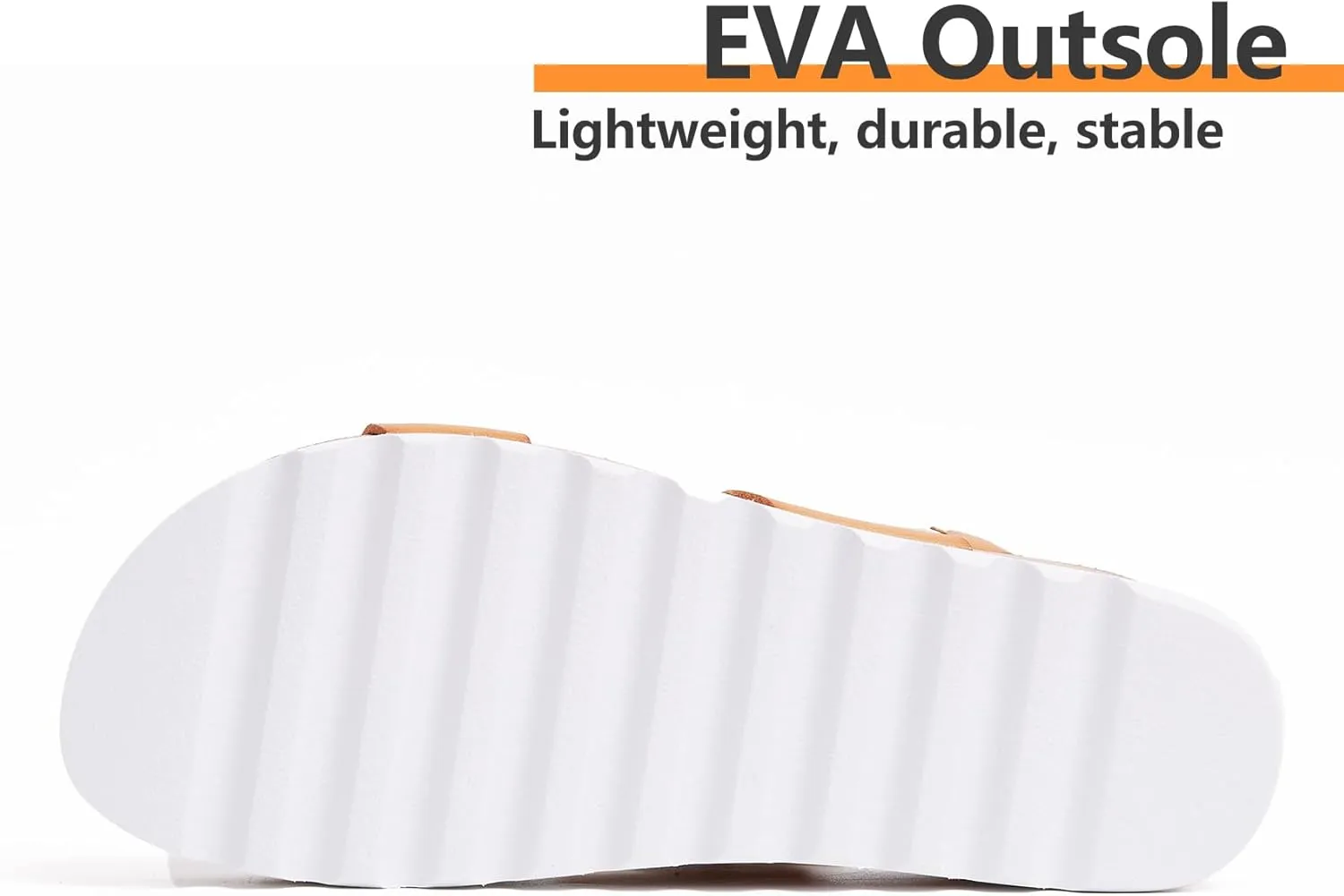 Women's Platform Sandals Arch Support Beach Slides for Woman Orthotic Summer Causal Cork Footbed Adjustable Buckle Elastic Band Cushion Cute Flatform sandalias de mujer