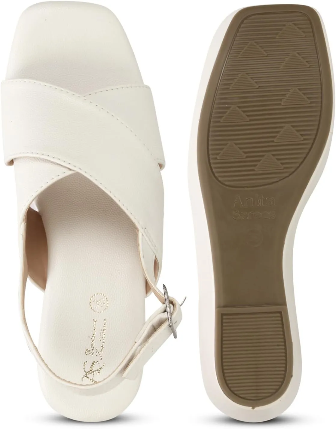 Women's Platform Wedge Sandal - Open Toe with Adjustable Ankle Strap, Comfortable Cushioned Footbed, Stylish Heels for Casual, Party, or Formal Wear